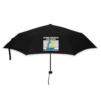 Sarcasm Quote Some People Just Need A Pat On The - Umbrella (small) - black - Front
