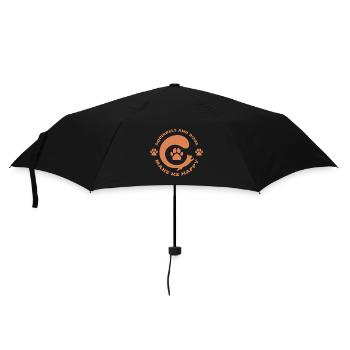 Eichhörnchen - Regenschirm (klein) - Schwarz - Vorne