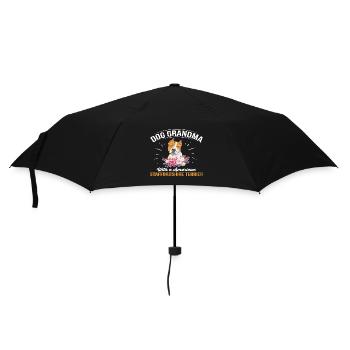 Dog Grandma With Staffordshire Terrier Fun - Umbrella (small) - black - Front