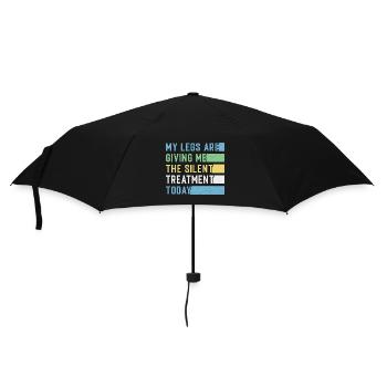 Jogging Saying for Running - Runners - Umbrella (small) - black - Front