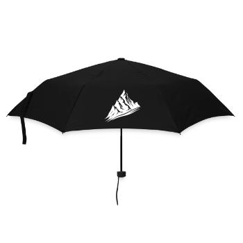 Montagnes Silhouette Nature Symbol - Parapluie standard - noir - Devant