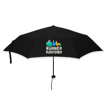 Hühner Flüsterer Huhn Hühnerhalter Hühner - Regenschirm (klein) - Schwarz - Vorne