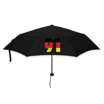 91 Number Jersey Germany - Umbrella (small) - black - Front