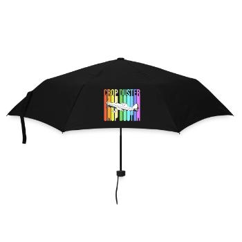 Crop Duster Airplane Pilot Gift - Umbrella (small) - black - Front