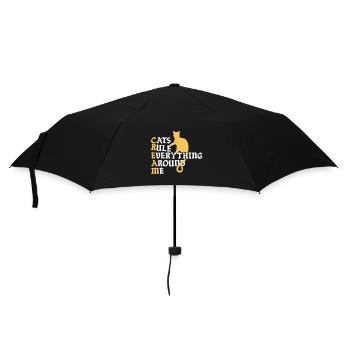 Cats Rule Everything Around - Umbrella (small) - black - Front