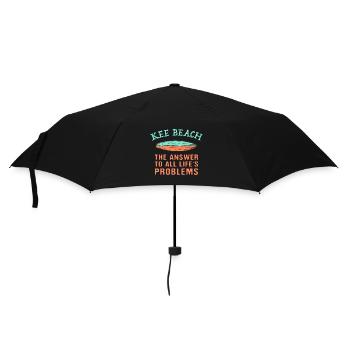 Kee Beach Répond à tous les problèmes de la vie Surf - Parapluie standard - noir - Devant