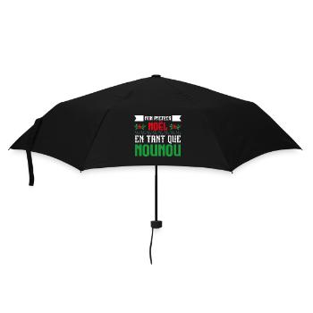 Mon Premier Noel tant que nounou - Parapluie standard - noir - Devant