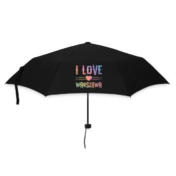 I Love Warsaw - Umbrella (small) - black - Front