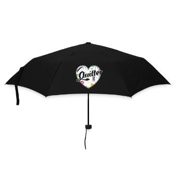 Quilter Full Heart - Umbrella (small) - black - Front