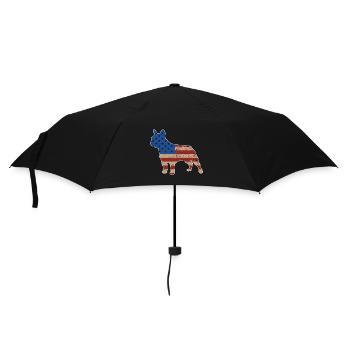 Bouledogue Français USA Amérique - Parapluie standard - noir - Devant