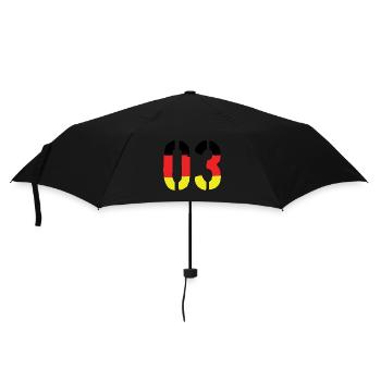 3 Number symbol Germany - Umbrella (small) - black - Front