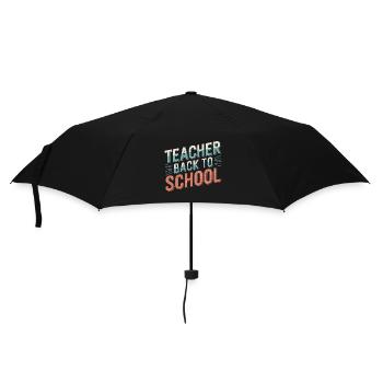Teacher back to school - Parapluie standard - noir - Devant