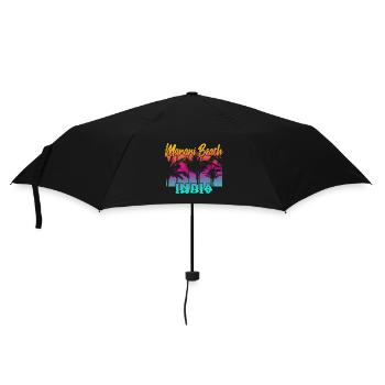 Marari Beach India - Regenschirm (klein) - Schwarz - Vorne