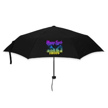 Marari Beach India - Regenschirm (klein) - Schwarz - Vorne