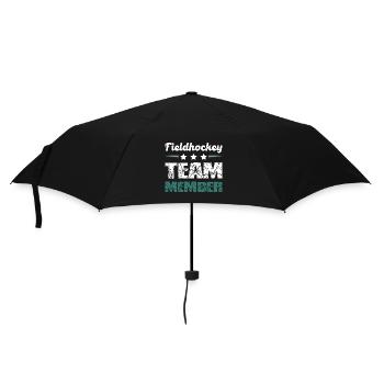 Fieldhockey Team - Regenschirm (klein) - Schwarz - Vorne