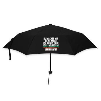 Du machst mir Keine Angst ich bin mit einer Bulgar - Regenschirm (klein) - Schwarz - Vorne