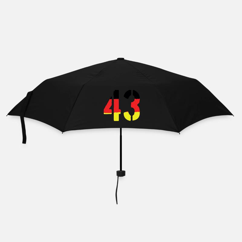 43 Zahl symbol Germany - Regenschirm (klein) - Schwarz