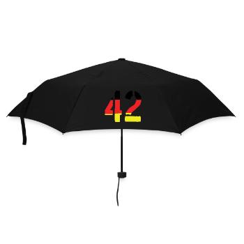42 Symbole numérique Allemagne - Parapluie standard - noir - Devant