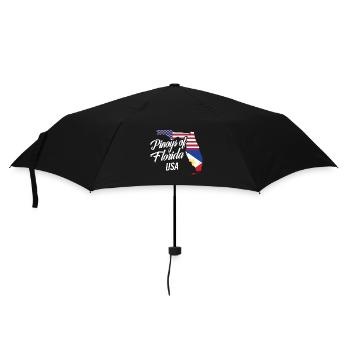 Filipinos of Florida Design für stolze Fil-Ams - Regenschirm (klein) - Schwarz - Vorne