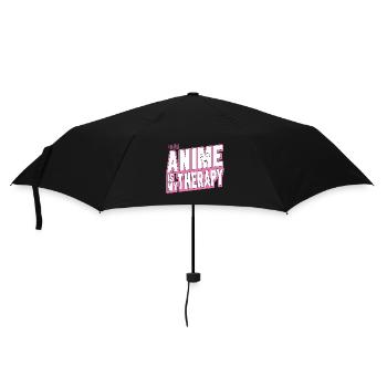 Anime Is My Therapy Japanese Anime Manga Otaku - Regenschirm (klein) - Schwarz - Vorne