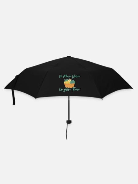 So viel Garn so wenig Zeit Häkeln - Regenschirm (klein) - Schwarz