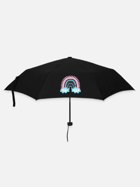 Sie Sie Trans Pronouns Transgender Boho Regenbogen - Regenschirm (klein) - Schwarz