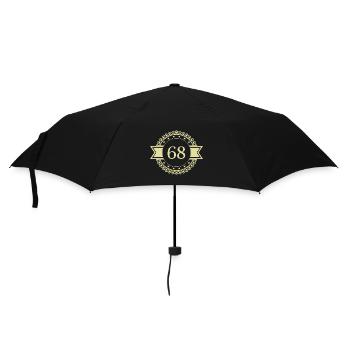 68 Emblème numérique - Parapluie standard - noir - Devant