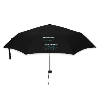 You: Are you hungry? - Umbrella (small) - black - Front