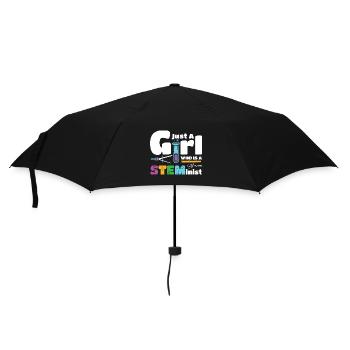 Just a girl who is a STEMinist - Regenschirm (klein) - Schwarz - Vorne