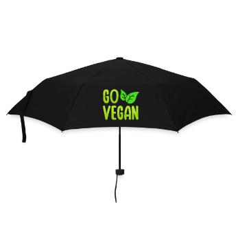 Go Vegan Design pour les fiers végétaliens - Parapluie standard - noir - Devant