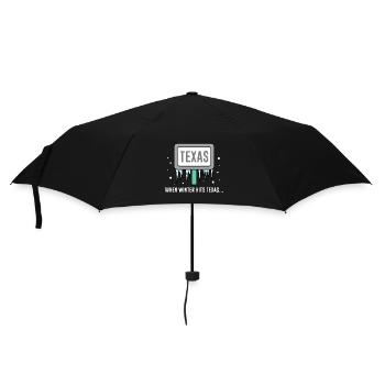 Weather in Texas Winter meets design for proud - Umbrella (small) - black - Front