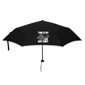 Das ist mein Bein Tag - Regenschirm (klein) - Schwarz - Vorne