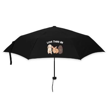 Cute rabbit design for bunny owners - Umbrella (small) - black - Front