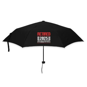 Retirement 2025 Pensioner Pension Pensioner - Umbrella (small) - black - Front