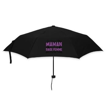 J'ai deux titres maman et Sage femme. Cadeau Maman - Parapluie standard - noir - Devant
