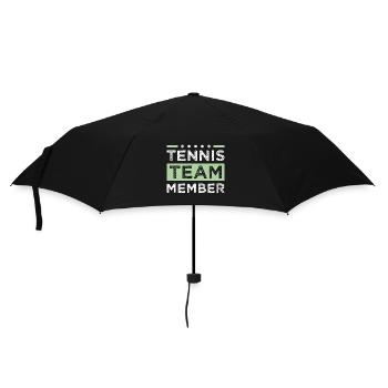 Tennis Team - Regenschirm (klein) - Schwarz - Vorne