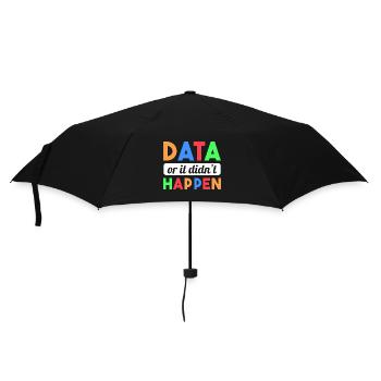 Verhaltensanalytiker/Daten oder es ist nichts pass - Regenschirm (klein) - Schwarz - Vorne