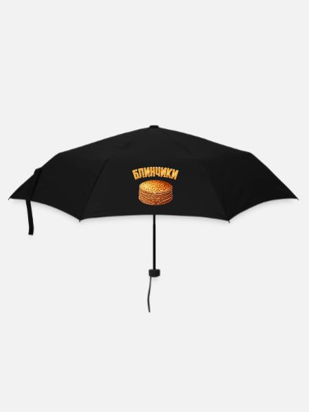 Blini Crêpes Russes Crêpes Russes - Parapluie standard - noir