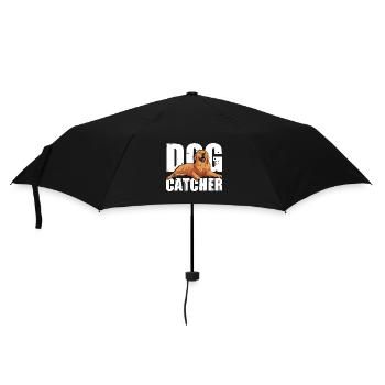 Dog Catcher Hund - Regenschirm (klein) - Schwarz - Vorne