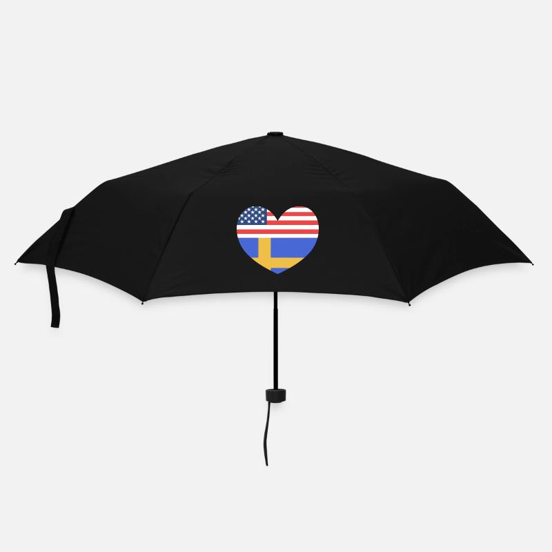 Schweden Schwedisch - Regenschirm (klein) - Schwarz