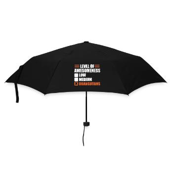 Orang Utan - Regenschirm (klein) - Schwarz - Vorne