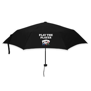 Jouez au joueur Casino Gambler Gambling Bettor - Parapluie standard - noir - Devant