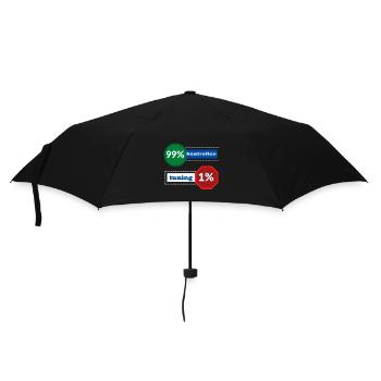 1% Tuning 99% Kontrollen - Regenschirm (klein) - Schwarz - Vorne