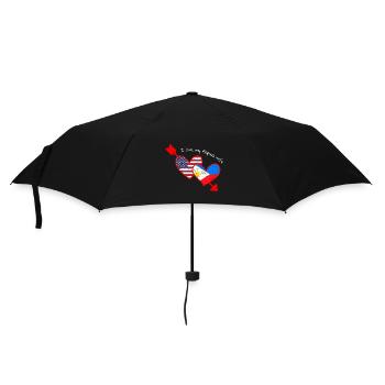 Filipina Wife Design für stolze Pinoys - Regenschirm (klein) - Schwarz - Vorne