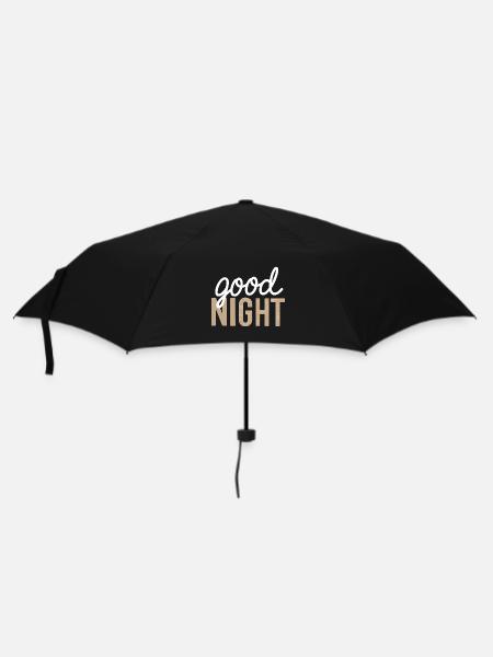 Good night - Umbrella (small) - black