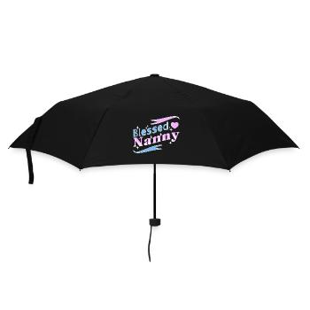 Nanny Babysitterin Tagesmutter - Regenschirm (klein) - Schwarz - Vorne