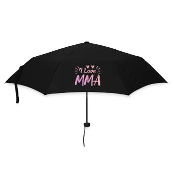 Ich liebe Mma - Regenschirm (klein) - Schwarz - Vorne