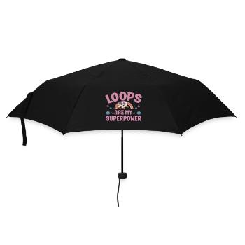 Les boucles de patin à roulettes sont mon cadeau de superpuissance - Parapluie standard - noir - Devant