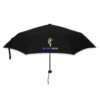 Millionaire in front of 50! - Umbrella (small) - black - Front