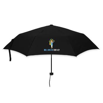 Millionaire 42 years ago! - Umbrella (small) - black - Front